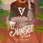 SUNSET BEACH FIESTA EN LA PLAYA DE SANTA ELENA CON EL VILLANO EN VIVO