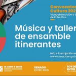 Cultura. Senado | Propuesta para Piedras Blancas y Santa Elena este finde | Recitales y talleres de ensamble