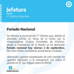 DANIEL KOCH | Desde Vialidad Nacional repudiamos el ataque a CFK