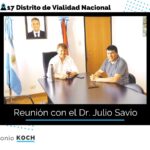DANIEL KOCH: REUNIÓN DE TRABAJO CON EL DR. JULIO SAVIO