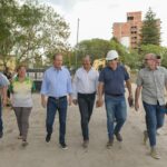 Bordet y Bahl recorrieron las obras del Parque Berduc