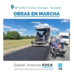 DANIEL KOCH: OBRAS EN MARCHA | Entre Ríos siga avanzando en materia de obras viales