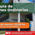 SANTA ELENA | Apertura de sesiones ordinarias