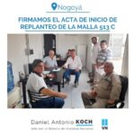 DANIEL KOCH | Se firmó el Acta de Inicio de Replanteo de la Malla 513 C | FESTEJOS POR EL 135° ANIVERSARIO DE HERNÁNDEZ