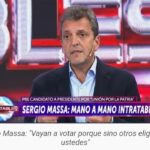 Sergio Massa: «El domingo vayan a votar porque sino otros eligen por ustedes»