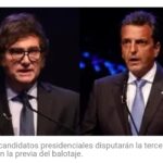 Domingo 12 de Noviembre es el debate presidencial por el balotaje 2023