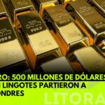 U$S 750 MILLONES DE DÓLARES LE LLEVA ENTREGADO MILEI Y CAPUTO A INGLATERRA EN LINGOTES DE ORO DE NUESTRAS RESERVAS