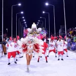 ESTE SÁBADO 22 EXPLOTA: Espuma, alegría y pasión: Santa Elena se prepara para la quinta noche de carnavales