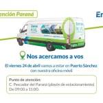 Enersa acerca su Oficina Móvil a vecinos de Puerto Sánchez, en Paraná