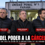 DEL PODER A LA CÁRCEL: URRIBARRI, BÁEZ Y AGUILERA TERMINARON EN LA UNIDAD PENAL N°1. Posiblemente lo trasladarán a la cárcel de Gualeguaychú